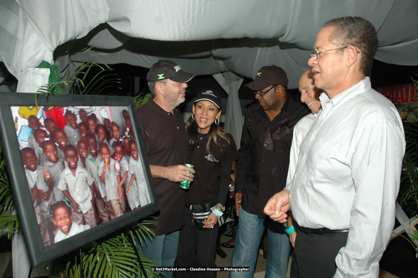 The Hon. Orette Bruce Goldwin, M.P., Prime Minister of Jamaica, Minister of Tourism, Hon. Edmund Bartlett, and Director of Tourism, Basil Smith at the Air Jamaica Jazz and Blues Festival 2008 The Art of Music - Thrusday, January 24, 2008 - Air Jamaica Jazz & Blues 2008 The Art of Music venue at the Aqaueduct on Rose Hall Resort & Counrty Club, Montego Bay, St. James, Jamaica W.I. - Thursday, January 24 - Saturday, January 26, 2008 - Photographs by Net2Market.com - Claudine Housen & Barry J. Hough Sr, Photographers - Negril Travel Guide, Negril Jamaica WI - http://www.negriltravelguide.com - info@negriltravelguide.com...!