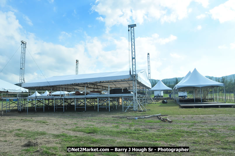 Preparations at the Venue - Jamaica Jazz and Blues Festival 2009, Thursday, January 15, 2009 - Venue at the Aqueduct on Rose Hall Resort &amp; Country Club, Montego Bay, Jamaica - Thursday, January 22 - Saturday, January 24, 2009 - Photographs by Net2Market.com - Barry J. Hough Sr, Photographer/Photojournalist - Negril Travel Guide, Negril Jamaica WI - http://www.negriltravelguide.com - info@negriltravelguide.com...!