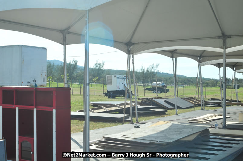 Preparations at the Venue - Jamaica Jazz and Blues Festival 2009, Thursday, January 15, 2009 - Venue at the Aqueduct on Rose Hall Resort &amp; Country Club, Montego Bay, Jamaica - Thursday, January 22 - Saturday, January 24, 2009 - Photographs by Net2Market.com - Barry J. Hough Sr, Photographer/Photojournalist - Negril Travel Guide, Negril Jamaica WI - http://www.negriltravelguide.com - info@negriltravelguide.com...!