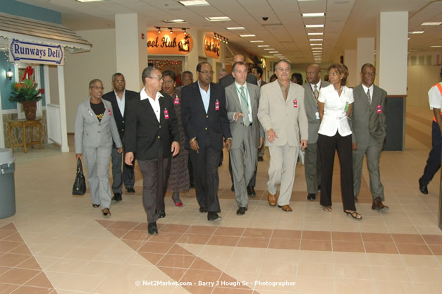 Minister of Tourism, Hon. Edmund Bartlett - Director of Tourism, Basil Smith, and Mayor of Montego Bay, Councillor Charles Sinclair Launch of Winter Tourism Season at Sangster International Airport, Saturday, December 15, 2007 - Sangster International Airport - MBJ Airports Limited, Montego Bay, Jamaica W.I. - Photographs by Net2Market.com - Barry J. Hough Sr, Photographer - Negril Travel Guide, Negril Jamaica WI - http://www.negriltravelguide.com - info@negriltravelguide.com...!