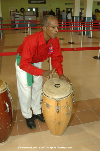 Minister of Tourism, Hon. Edmund Bartlett - Director of Tourism, Basil Smith, and Mayor of Montego Bay, Councillor Charles Sinclair Launch of Winter Tourism Season at Sangster International Airport, Saturday, December 15, 2007 - Sangster International Airport - MBJ Airports Limited, Montego Bay, Jamaica W.I. - Photographs by Net2Market.com - Barry J. Hough Sr, Photographer - Negril Travel Guide, Negril Jamaica WI - http://www.negriltravelguide.com - info@negriltravelguide.com...!