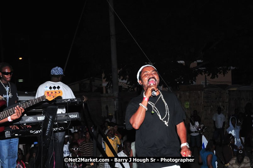 Lucea Cross the Harbour @ Lucea Car Park - All Day Event - Cross the Harbour Swim, Boat Rides, and Entertainment for the Family - Concert Featuring: Bushman, George Nooksl, Little Hero, Bushi One String, Dog Rice and many local Artists - Friday, August 1, 2008 - Lucea, Hanover Jamaica - Photographs by Net2Market.com - Barry J. Hough Sr. Photojournalist/Photograper - Photographs taken with a Nikon D300 - Negril Travel Guide, Negril Jamaica WI - http://www.negriltravelguide.com - info@negriltravelguide.com...!