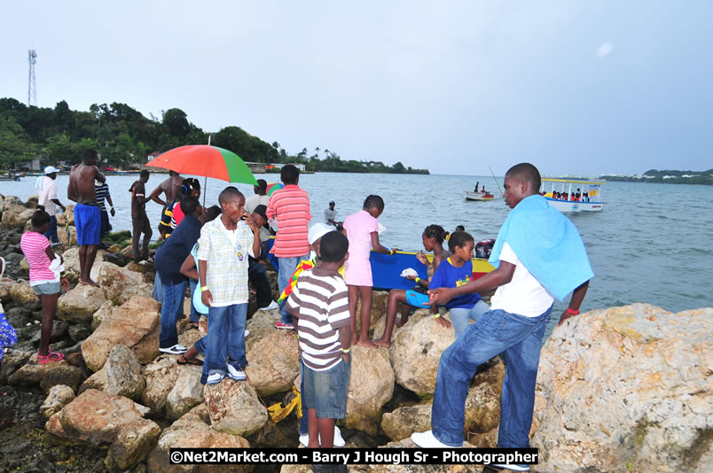 Lucea Cross the Harbour @ Lucea Car Park - All Day Event - Cross the Harbour Swim, Boat Rides, and Entertainment for the Family - Concert Featuring: Bushman, George Nooksl, Little Hero, Bushi One String, Dog Rice and many local Artists - Friday, August 1, 2008 - Lucea, Hanover Jamaica - Photographs by Net2Market.com - Barry J. Hough Sr. Photojournalist/Photograper - Photographs taken with a Nikon D300 - Negril Travel Guide, Negril Jamaica WI - http://www.negriltravelguide.com - info@negriltravelguide.com...!