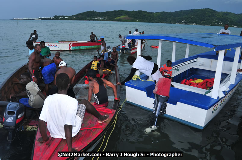 Lucea Cross the Harbour @ Lucea Car Park - All Day Event - Cross the Harbour Swim, Boat Rides, and Entertainment for the Family - Concert Featuring: Bushman, George Nooksl, Little Hero, Bushi One String, Dog Rice and many local Artists - Friday, August 1, 2008 - Lucea, Hanover Jamaica - Photographs by Net2Market.com - Barry J. Hough Sr. Photojournalist/Photograper - Photographs taken with a Nikon D300 - Negril Travel Guide, Negril Jamaica WI - http://www.negriltravelguide.com - info@negriltravelguide.com...!