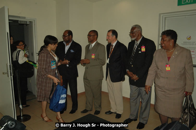 JetBue Airways' Inaugural Air Service between Sangster International Airport, Montego Bay and John F. Kennedy Airport, New York at MBJ Airports Sangster International Airport, Montego Bay, St. James, Jamaica - Thursday, May 21, 2009 - Photographs by Net2Market.com - Barry J. Hough Sr, Photographer/Photojournalist - Negril Travel Guide, Negril Jamaica WI - http://www.negriltravelguide.com - info@negriltravelguide.com...!