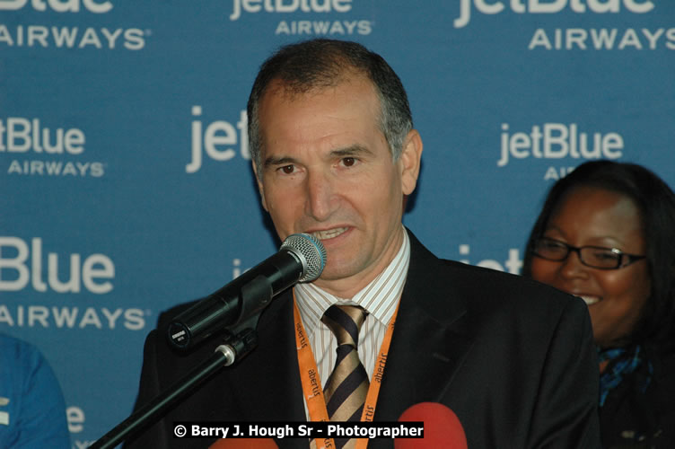 JetBue Airways' Inaugural Air Service between Sangster International Airport, Montego Bay and John F. Kennedy Airport, New York at MBJ Airports Sangster International Airport, Montego Bay, St. James, Jamaica - Thursday, May 21, 2009 - Photographs by Net2Market.com - Barry J. Hough Sr, Photographer/Photojournalist - Negril Travel Guide, Negril Jamaica WI - http://www.negriltravelguide.com - info@negriltravelguide.com...!