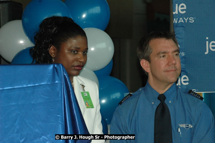 JetBue Airways' Inaugural Air Service between Sangster International Airport, Montego Bay and John F. Kennedy Airport, New York at MBJ Airports Sangster International Airport, Montego Bay, St. James, Jamaica - Thursday, May 21, 2009 - Photographs by Net2Market.com - Barry J. Hough Sr, Photographer/Photojournalist - Negril Travel Guide, Negril Jamaica WI - http://www.negriltravelguide.com - info@negriltravelguide.com...!