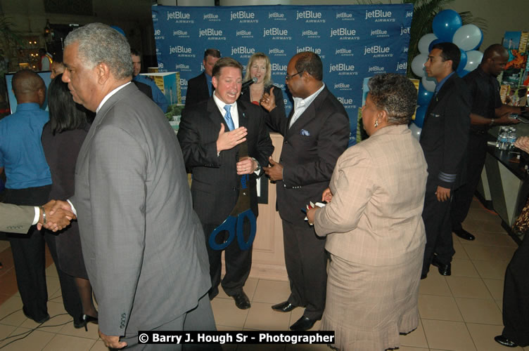 JetBue Airways' Inaugural Air Service between Sangster International Airport, Montego Bay and John F. Kennedy Airport, New York at MBJ Airports Sangster International Airport, Montego Bay, St. James, Jamaica - Thursday, May 21, 2009 - Photographs by Net2Market.com - Barry J. Hough Sr, Photographer/Photojournalist - Negril Travel Guide, Negril Jamaica WI - http://www.negriltravelguide.com - info@negriltravelguide.com...!