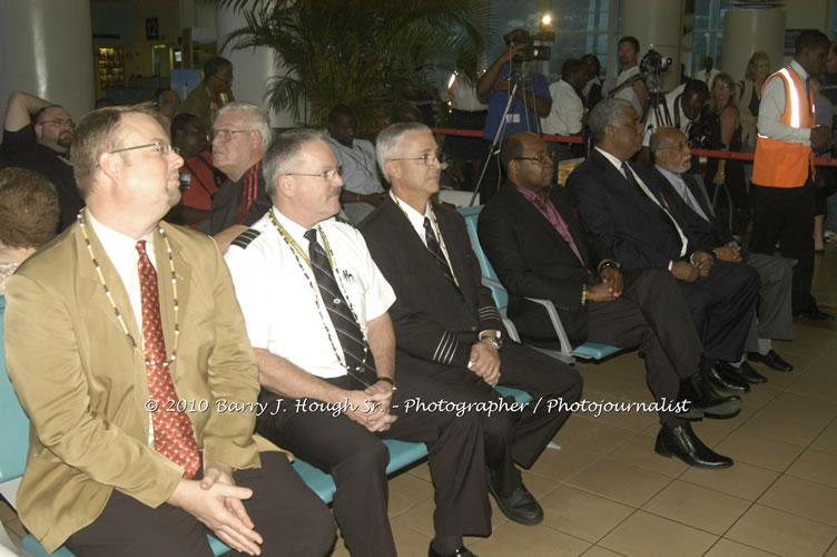 US Airways Inaugurtes New Service from Phoenix Sky Harbor International Airport to Sangster International Airport, Friday, December 18, 2009, Sangster International Airport, Montego Bay, St. James, Jamaica W.I. - Photographs by Net2Market.com - Barry J. Hough Sr, Photographer/Photojournalist - The Negril Travel Guide - Negril's and Jamaica's Number One Concert Photography Web Site with over 40,000 Jamaican Concert photographs Published -  Negril Travel Guide, Negril Jamaica WI - http://www.negriltravelguide.com - info@negriltravelguide.com...!