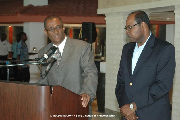 Minister of Toursim Luncheon - Minister of Tourism, Hon. Edmund Bartlett - Director of Tourism, Basil Smith - Saturday, December 15, 2007 - Rose Hall Resort and Country Club, Rose Hall, Montego Bay, Jamaica W.I. - Photographs by Net2Market.com - Barry J. Hough Sr, Photographer - Negril Travel Guide, Negril Jamaica WI - http://www.negriltravelguide.com - info@negriltravelguide.com...!