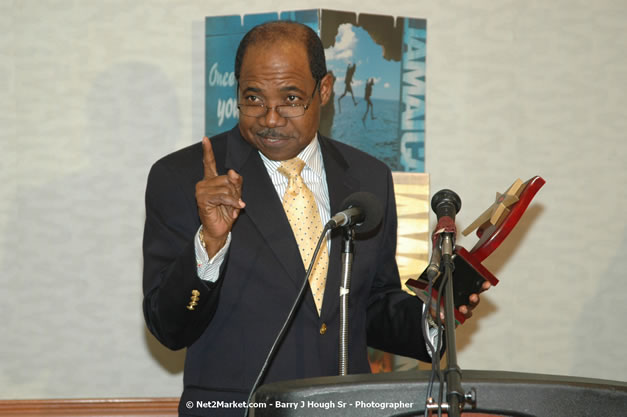 Red Cap Porters Awards - Minister of Tourism, Hon. Edmund Bartlett - Director of Tourism, Basil Smith - Friday, December 14, 2007 - Holiday Inn Sunspree, Montego Bay, Jamaica W.I. - Photographs by Net2Market.com - Barry J. Hough Sr, Photographer - Negril Travel Guide, Negril Jamaica WI - http://www.negriltravelguide.com - info@negriltravelguide.com...!