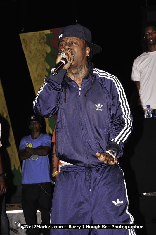 Lil Wayne @ Reggae Sumfest 2008 International Night 2, Catherine Hall, Montego Bay - Saturday, July 19, 2008 - Reggae Sumfest 2008 July 13 - July 19, 2008 - Photographs by Net2Market.com - Barry J. Hough Sr. Photojournalist/Photograper - Photographs taken with a Nikon D300 - Negril Travel Guide, Negril Jamaica WI - http://www.negriltravelguide.com - info@negriltravelguide.com...!