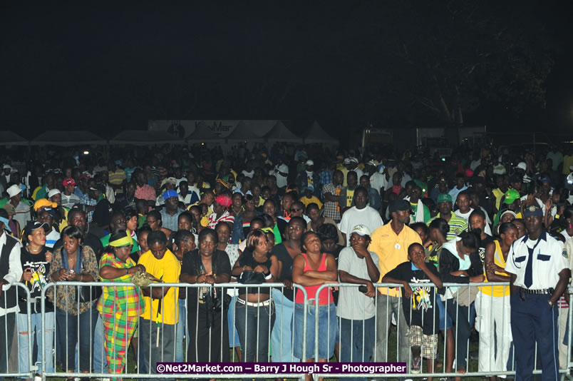 Usain Bolt of Jamaica - The Fastest Man In The World  - Usain Bolt Homecoming Celebrations Concert at the William Knibb High School Play Field, Trelawny - Ice, Ding Dong, Ravers Clavers, D'Angel, Voicemail, RDX and Dancers, Wayne Marshall, Tammi Chynn, Bugle, Nero, Tanya Stephens, Richie Spice, Kip Rich,and Shaggy - Photographs by Net2Market.com - Barry J. Hough Sr. Photojournalist/Photograper - Photographs taken with a Nikon D300 - Negril Travel Guide, Negril Jamaica WI - http://www.negriltravelguide.com - info@negriltravelguide.com...!