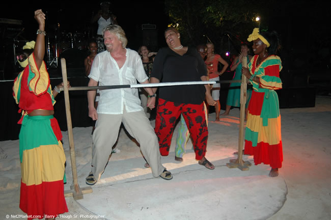 Half Moon Resort Party - Virgin Atlantic Inaugural Flight To Montego Bay, Jamaica Photos - Sir Richard Branson, President & Family, and 450 Passengers - Party Royal Pavillion at Half Moon Resort, Montego Bay, Jamaica - Monday, July 3, 2006 - Negril Travel Guide, Negril Jamaica WI - http://www.negriltravelguide.com - info@negriltravelguide.com...!