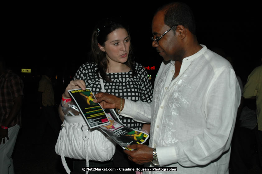 The Hon. Orette Bruce Goldwin, M.P., Prime Minister of Jamaica, Minister of Tourism, Hon. Edmund Bartlett, and Director of Tourism, Basil Smith at the Air Jamaica Jazz and Blues Festival 2008 The Art of Music - Ridday, January 25, 2008 - Air Jamaica Jazz & Blues 2008 The Art of Music venue at the Aqaueduct on Rose Hall Resort & Counrty Club, Montego Bay, St. James, Jamaica W.I. - Thursday, January 24 - Saturday, January 26, 2008 - Photographs by Net2Market.com - Claudine Housen & Barry J. Hough Sr, Photographers - Negril Travel Guide, Negril Jamaica WI - http://www.negriltravelguide.com - info@negriltravelguide.com...!