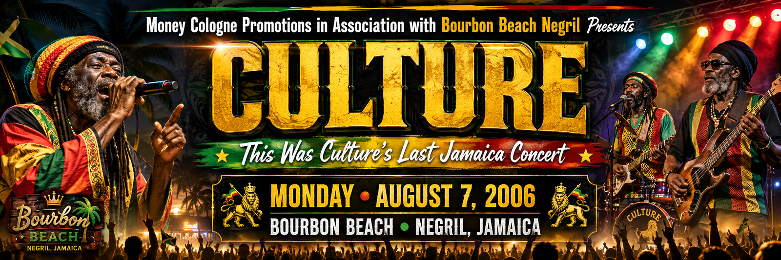 Culture - Culture's Last Jamaica Concert @ Bourbon Beach