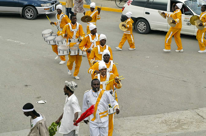 Grand Gala Parade @ Lucea - Portmore Pace Setters Marching Band - Hanover Homecoming Celebrations Photographs - Negril Travel Guide, Negril Jamaica WI - http://www.negriltravelguide.com - info@negriltravelguide.com...!