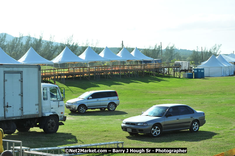 Preparations at the Venue - Jamaica Jazz and Blues Festival 2009, Thursday, January 15, 2009 - Venue at the Aqueduct on Rose Hall Resort &amp; Country Club, Montego Bay, Jamaica - Thursday, January 22 - Saturday, January 24, 2009 - Photographs by Net2Market.com - Barry J. Hough Sr, Photographer/Photojournalist - Negril Travel Guide, Negril Jamaica WI - http://www.negriltravelguide.com - info@negriltravelguide.com...!