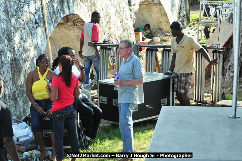 Preparations at the Venue - Jamaica Jazz and Blues Festival 2009, Thursday, January 15, 2009 - Venue at the Aqueduct on Rose Hall Resort &amp; Country Club, Montego Bay, Jamaica - Thursday, January 22 - Saturday, January 24, 2009 - Photographs by Net2Market.com - Barry J. Hough Sr, Photographer/Photojournalist - Negril Travel Guide, Negril Jamaica WI - http://www.negriltravelguide.com - info@negriltravelguide.com...!