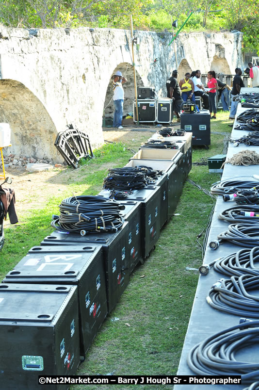 Preparations at the Venue - Jamaica Jazz and Blues Festival 2009, Thursday, January 15, 2009 - Venue at the Aqueduct on Rose Hall Resort &amp; Country Club, Montego Bay, Jamaica - Thursday, January 22 - Saturday, January 24, 2009 - Photographs by Net2Market.com - Barry J. Hough Sr, Photographer/Photojournalist - Negril Travel Guide, Negril Jamaica WI - http://www.negriltravelguide.com - info@negriltravelguide.com...!