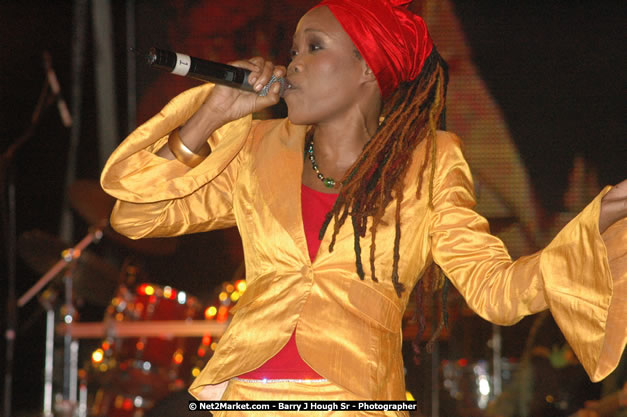 Queen Ifrica at Tru-Juice Rebel Salute 2008 - The 15th staging of Tru-Juice Rebel Salute, Saturday, January 12, 2008, Port Kaiser Sports Club, St. Elizabeth, Jamaica W.I. - Photographs by Net2Market.com - Barry J. Hough Sr, Photographer - Negril Travel Guide, Negril Jamaica WI - http://www.negriltravelguide.com - info@negriltravelguide.com...!