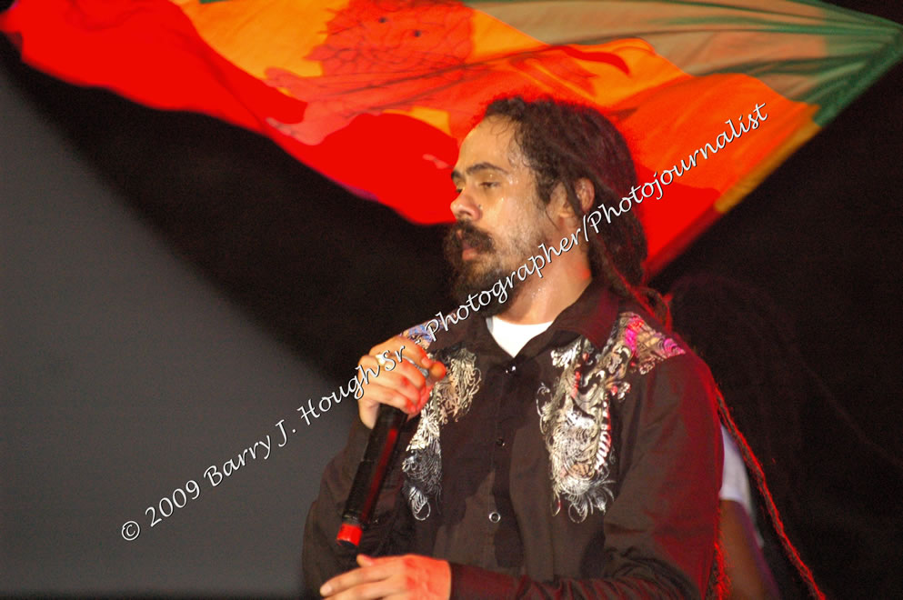 Damian 'Jr. Gong' Marley & NAS @ Reggae Sumfest 2009 - International Night 2 - Reggae Sumfest 2009,Catherine Hall, Montego Bay, St. James, Jamaica W.I. - Saturday, July 25, 2009 - Reggae Sumfest 2009, July 19 - 25, 2009 - Photographs by Net2Market.com - Barry J. Hough Sr. Photojournalist/Photograper - Photographs taken with a Nikon D70, D100, or D300 - Negril Travel Guide, Negril Jamaica WI - http://www.negriltravelguide.com - info@negriltravelguide.com...!